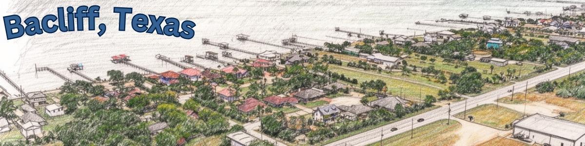 Bacliff, Texas landmark near Galveston Bay