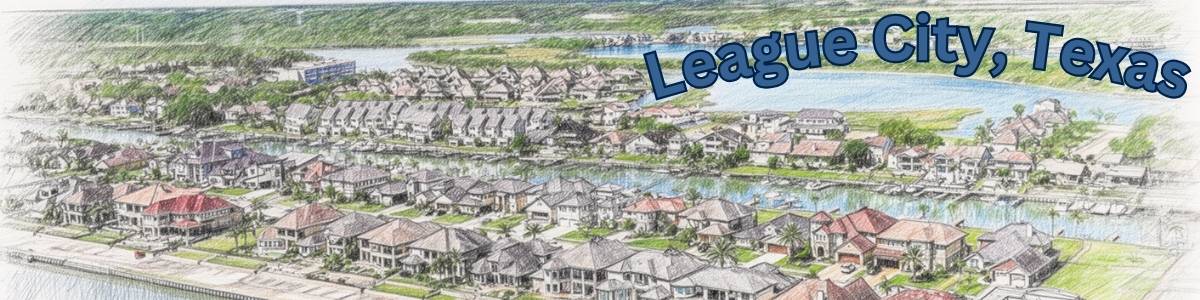 Boats and waterfront homes at South Shore Harbour area in League City, Texas