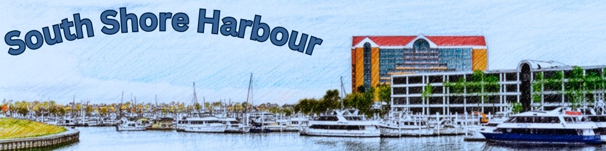 South Shore Harbour waterfront docks and boats in League City, Texas